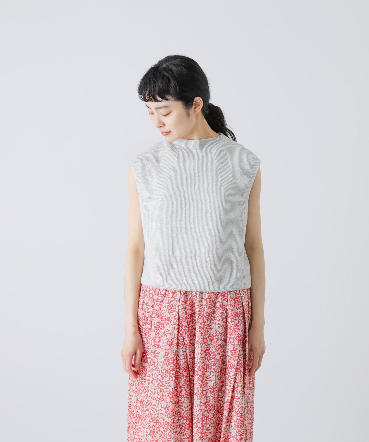 unfil FRENCH LINEN KNIT 背心