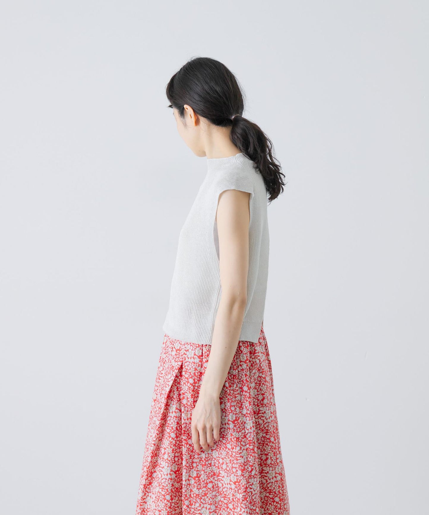unfil FRENCH LINEN KNIT 背心