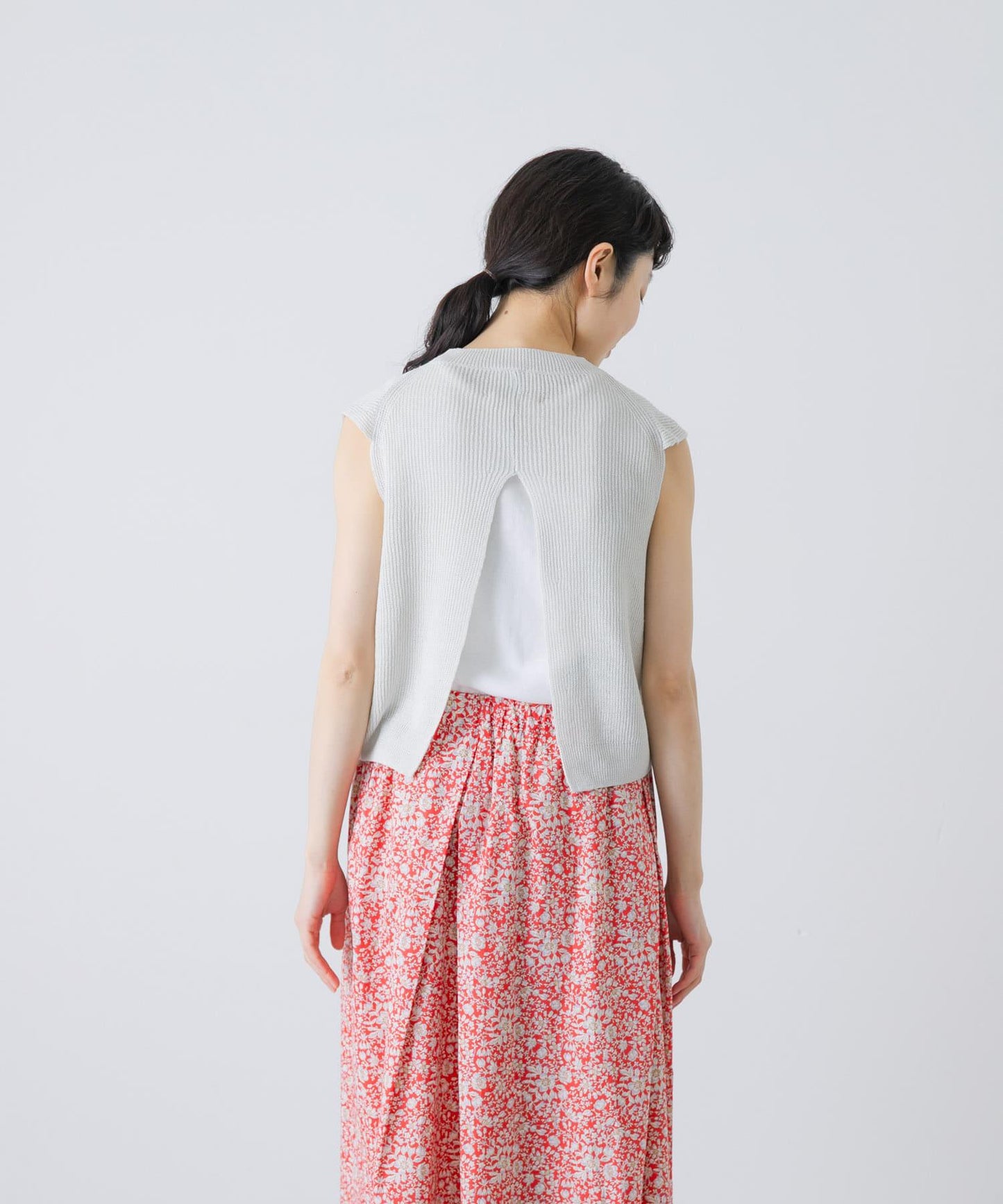 unfil FRENCH LINEN KNIT 背心