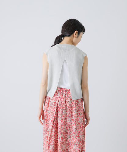 unfil FRENCH LINEN KNIT 背心
