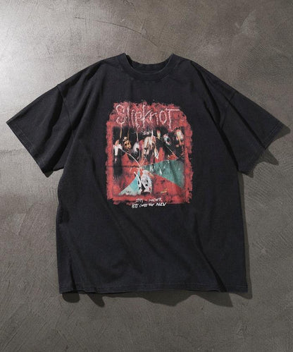 EXCLUSIVE 復古風 Slipknot 背面印花 T恤