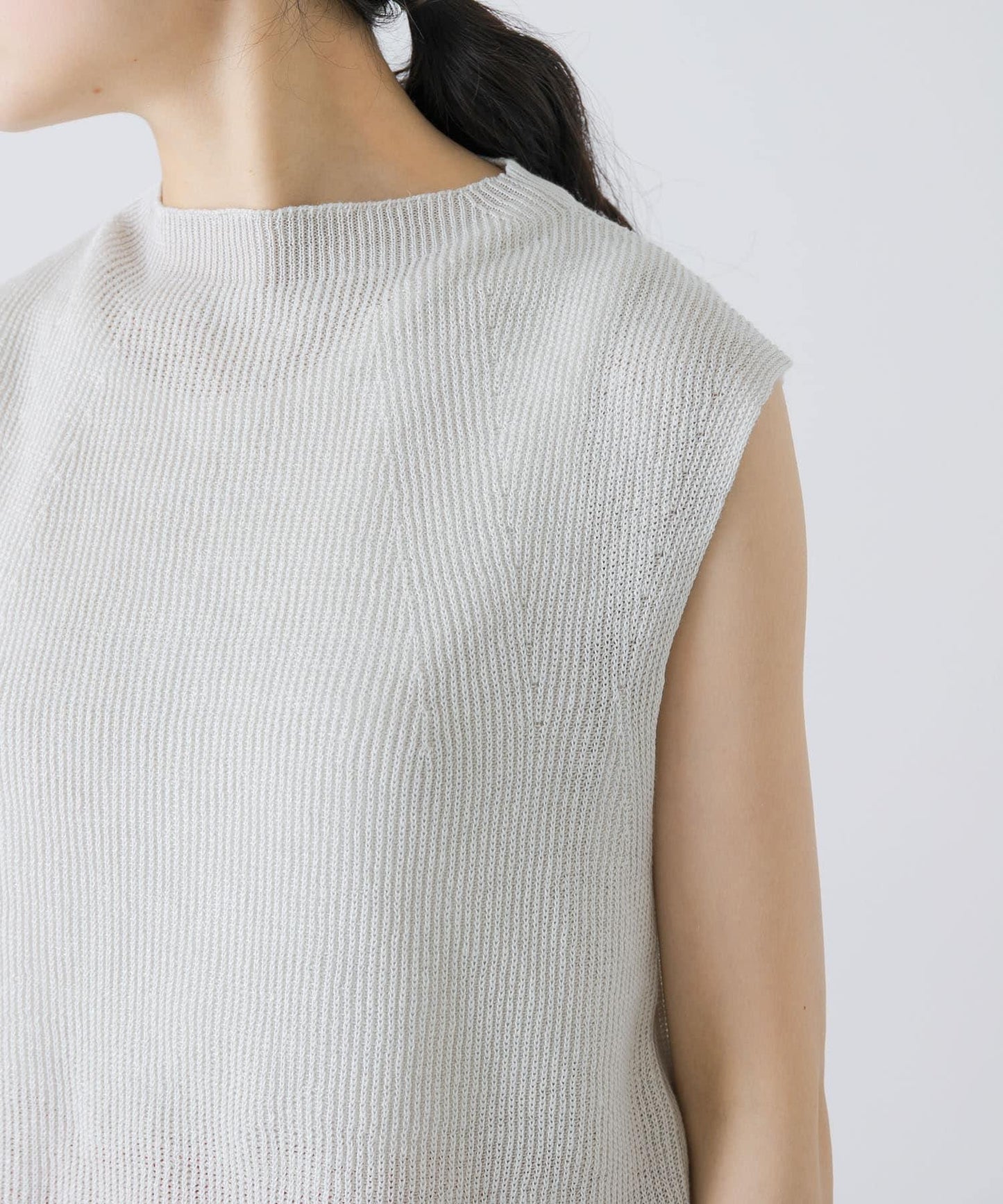 unfil FRENCH LINEN KNIT 背心