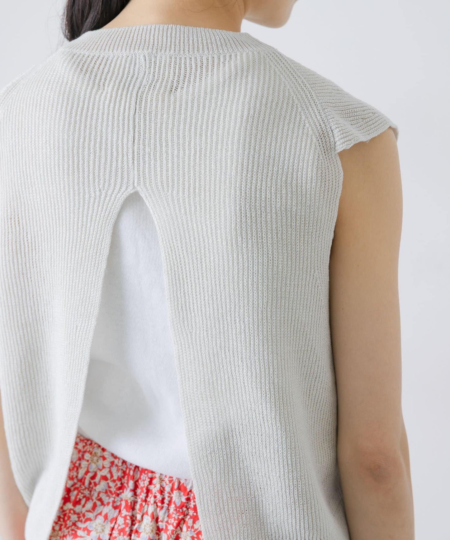 unfil FRENCH LINEN KNIT 背心