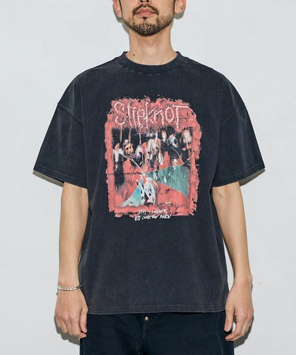 EXCLUSIVE 復古風 Slipknot 背面印花 T恤