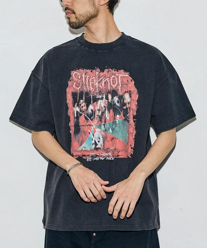EXCLUSIVE 復古風 Slipknot 背面印花 T恤