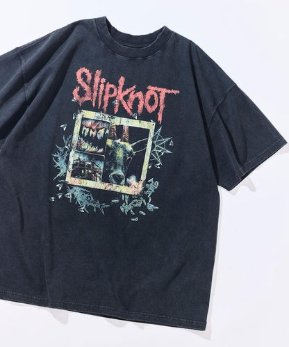 復古風 Slipknot 圖案 短袖T恤