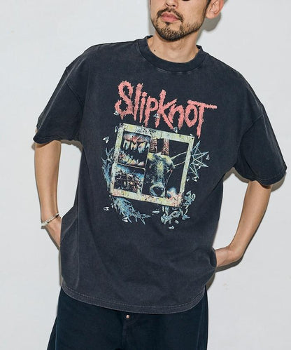 復古風 Slipknot 圖案 短袖T恤