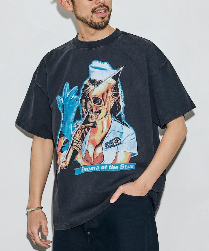 BLINK182 字母印花 圓領 短袖T恤