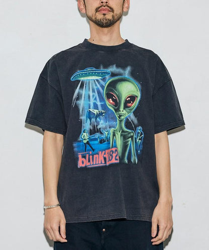 【EXCLUSIVE】 BLINK182 alien print Tee 圓領 外星人印花 T恤