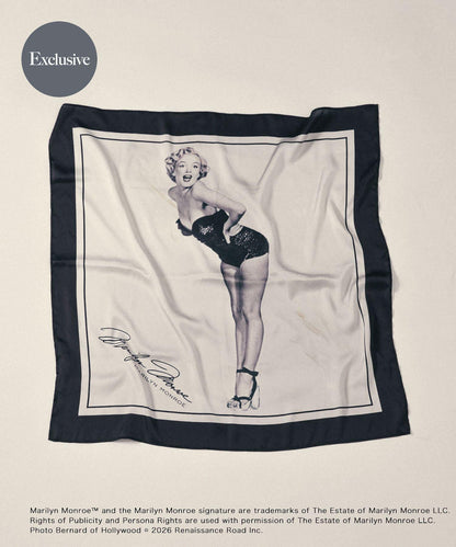 MARILYNMONROE×SENSE OF PLACE  印花絲巾