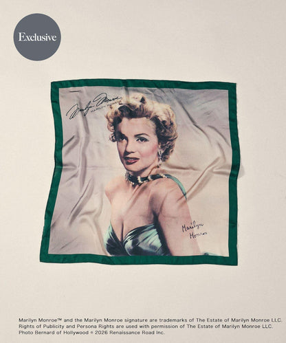 MARILYNMONROE×SENSE OF PLACE  印花絲巾
