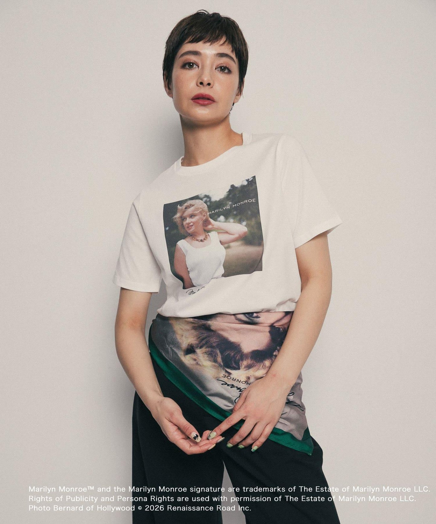 MARILYNMONROE×SENSE OF PLACE  印花絲巾