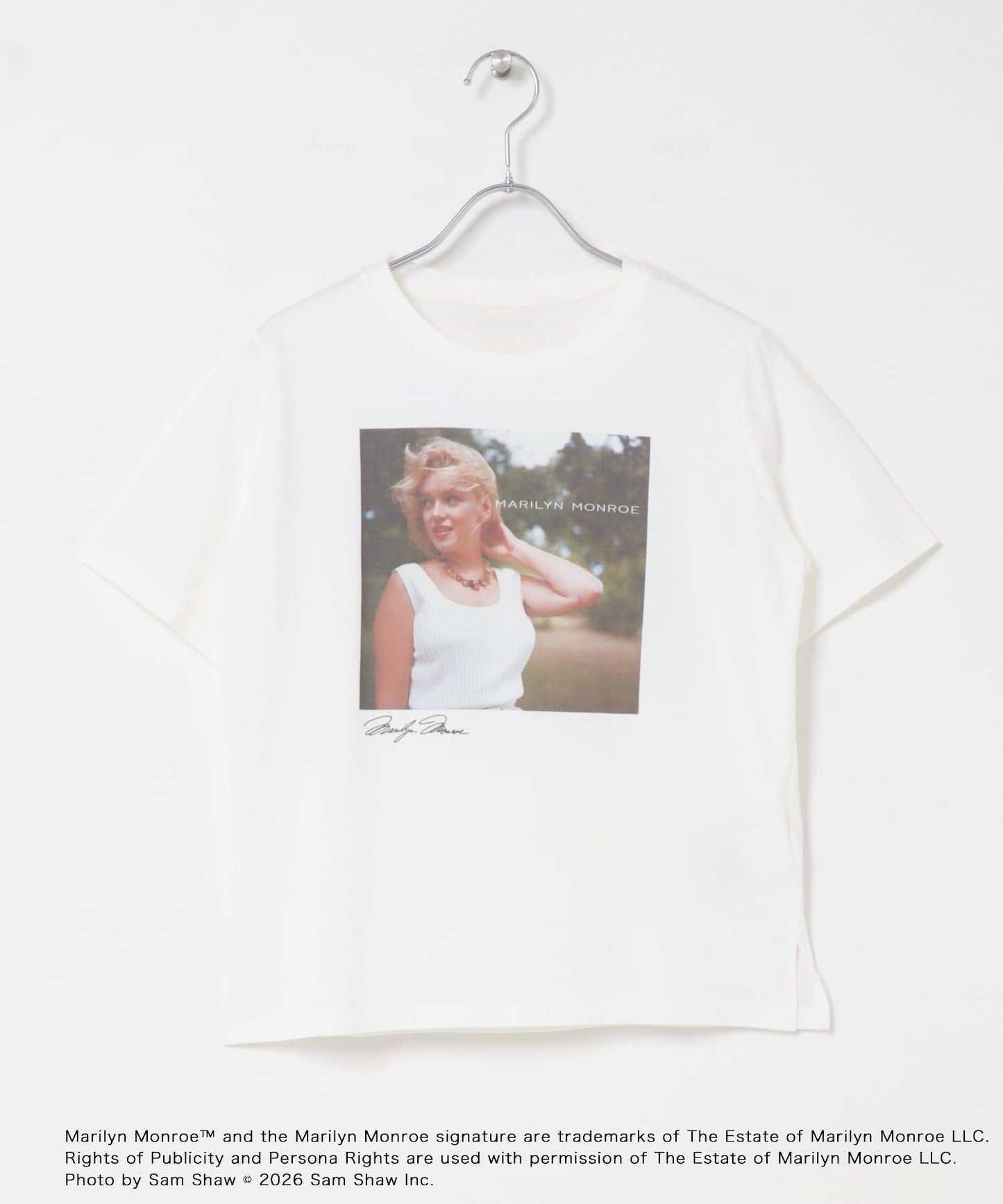 聯名 MARILYNMONROE×SENSE OF PLACE 圖案印花短袖T恤