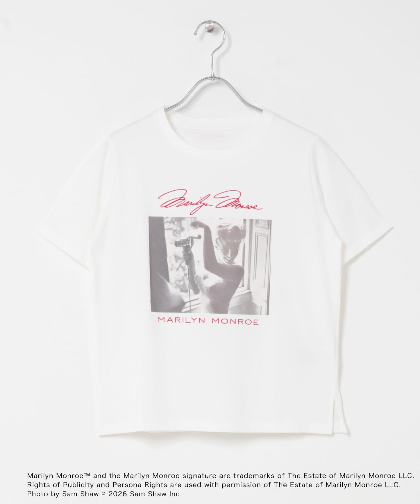 聯名 MARILYNMONROE×SENSE OF PLACE 圖案印花短袖T恤