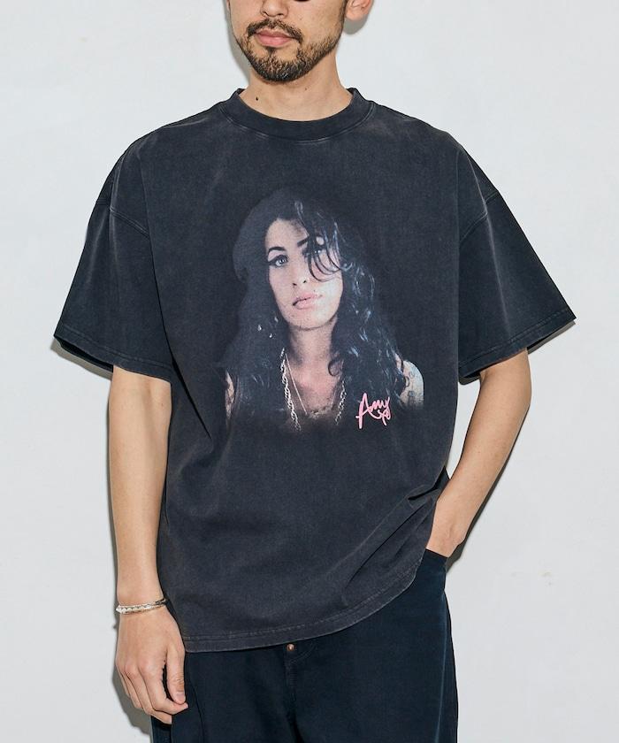 EXCLUSIVE Amy Winehouse エイミー・ワインハウス 圖案圓領T恤