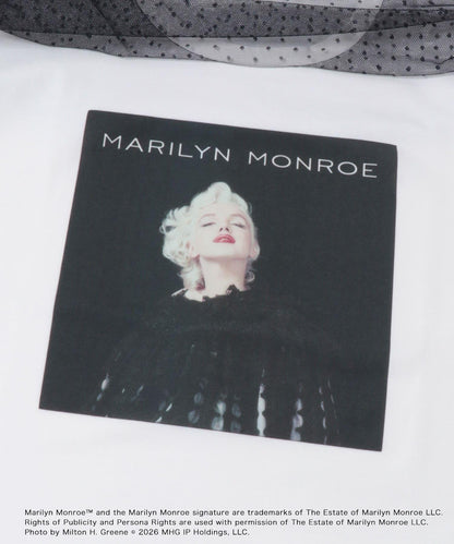 MARILYNMONROE×SENSE OF PLACE 網紗圖案T恤 特別款