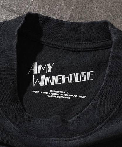 EXCLUSIVE Amy Winehouse エイミー・ワインハウス 圖案圓領T恤