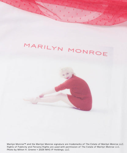 MARILYNMONROE×SENSE OF PLACE 網紗圖案T恤 特別款