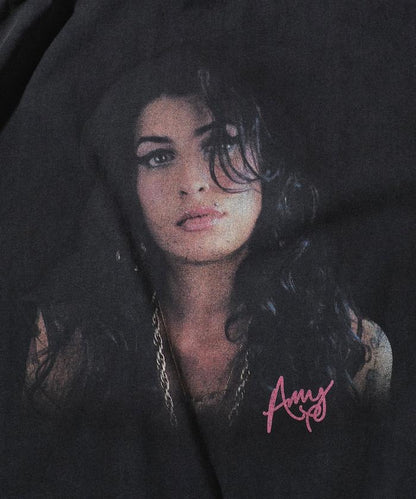 EXCLUSIVE Amy Winehouse エイミー・ワインハウス 圖案圓領T恤
