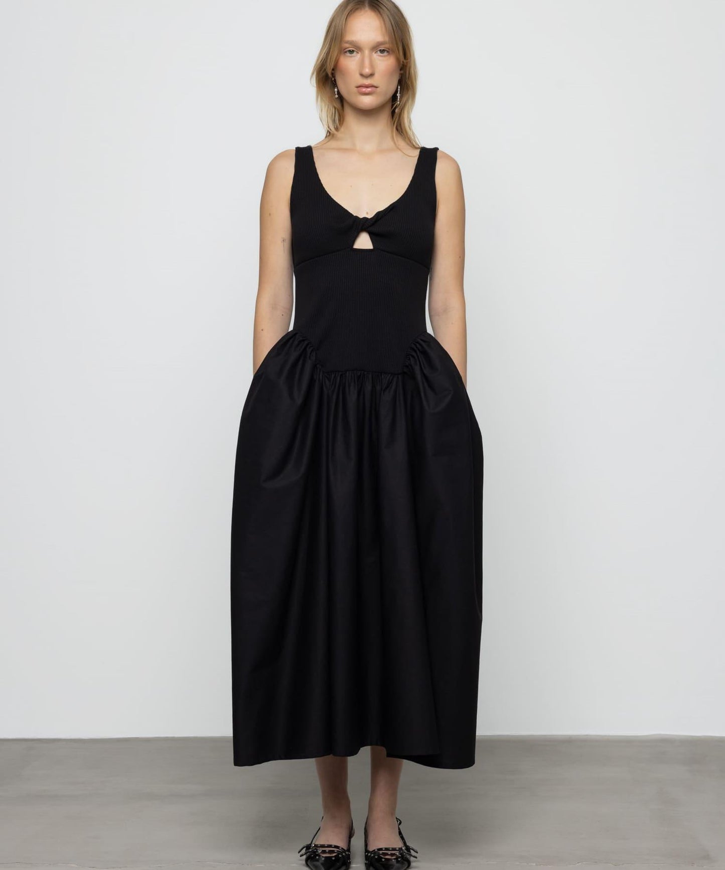 ESTHE RIB POPLIN 連衣裙