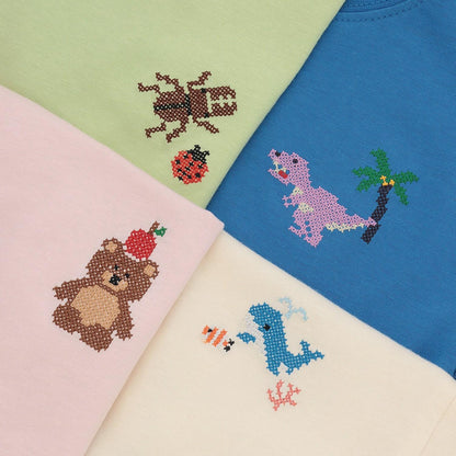 食品防汙 刺繡 短袖T恤