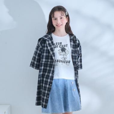AMI 短袖連帽襯衫與T恤套裝