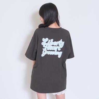 100%純棉 GOODPRICE 寬鬆 立體後背Logo 半袖T恤