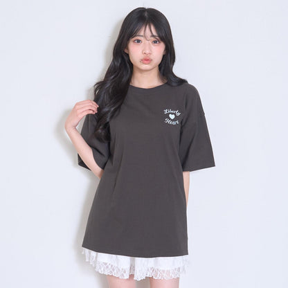 100%純棉 GOODPRICE 寬鬆 立體後背Logo 半袖T恤