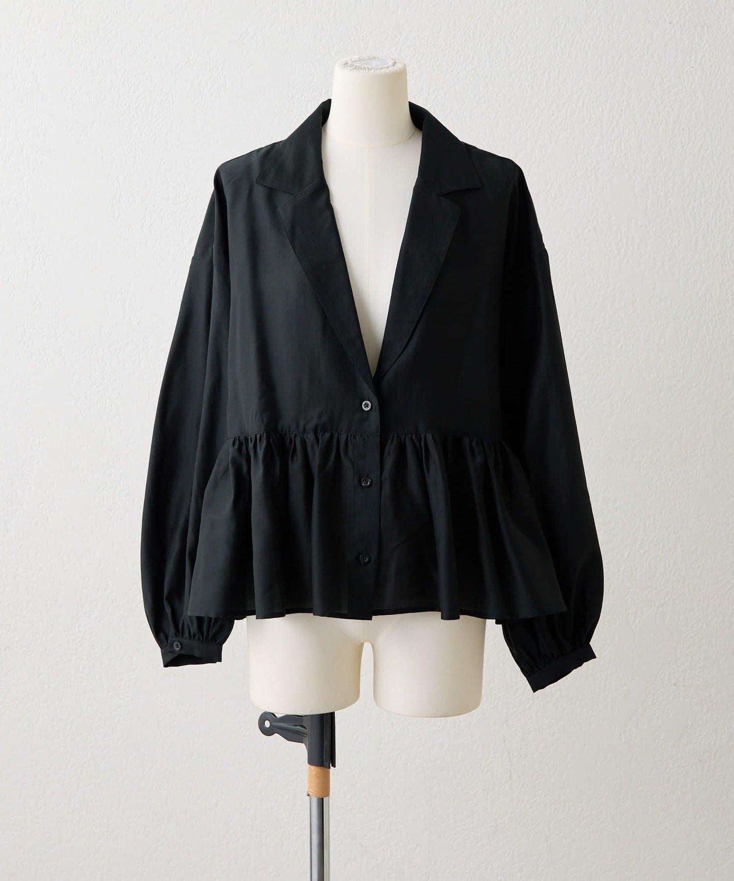 《透け感/ペプラムシルエット》 透視感 荷葉擺廓形 荷葉邊 襯衫式夾克 SUM1 STYLE