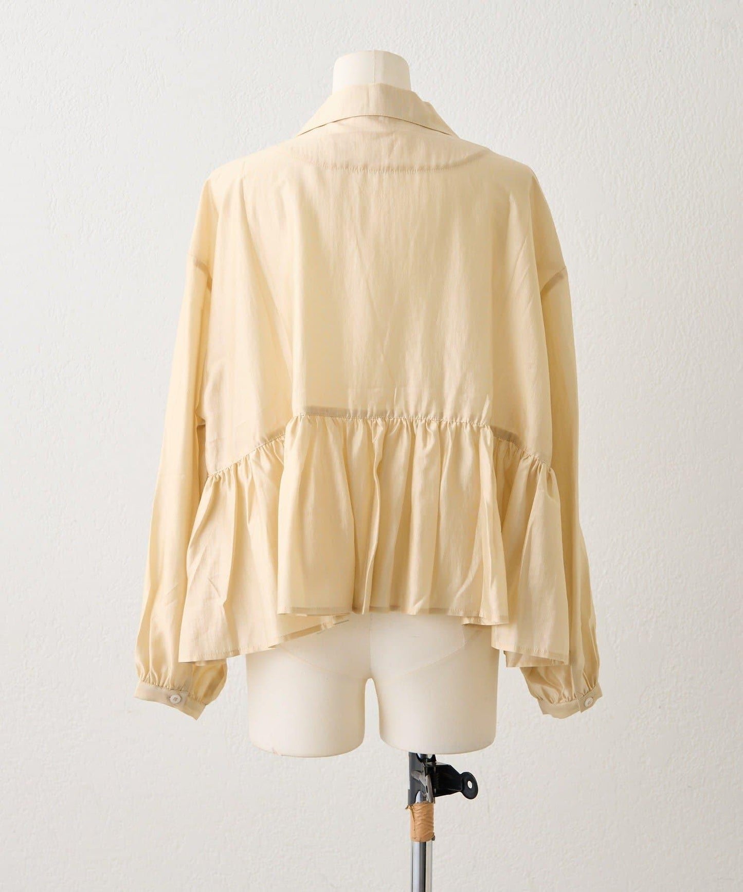 《透け感/ペプラムシルエット》 透視感 荷葉擺廓形 荷葉邊 襯衫式夾克 SUM1 STYLE