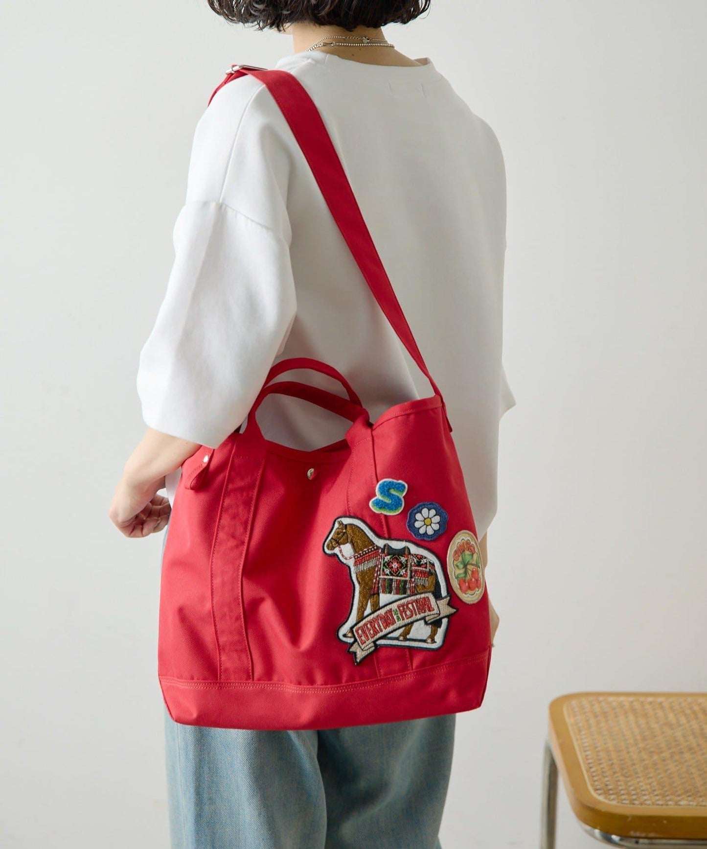 sampo×ear 聯名 聚酯帆布 A4尺寸托特包