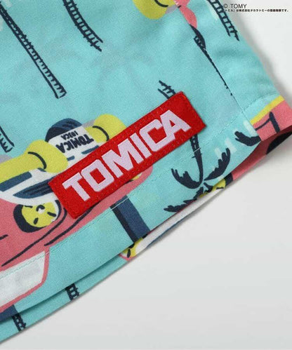 TOMICA×BREEZE 可成套搭配 夏威夷風 五分丈 休閒短褲