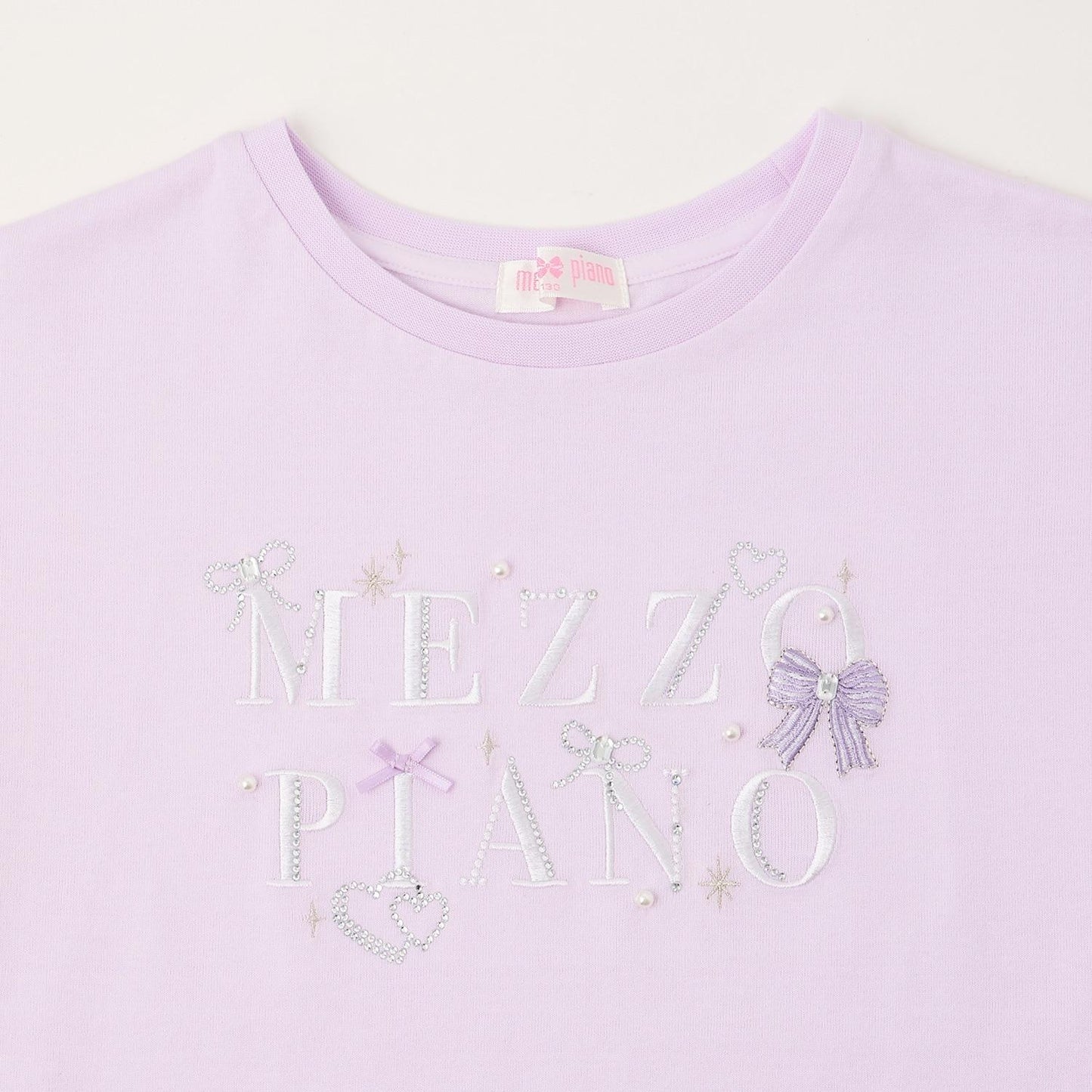 閃亮蝴蝶結Logo刺繡短袖T恤