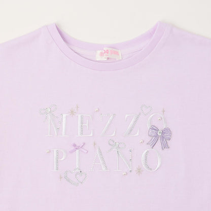 閃亮蝴蝶結Logo刺繡短袖T恤