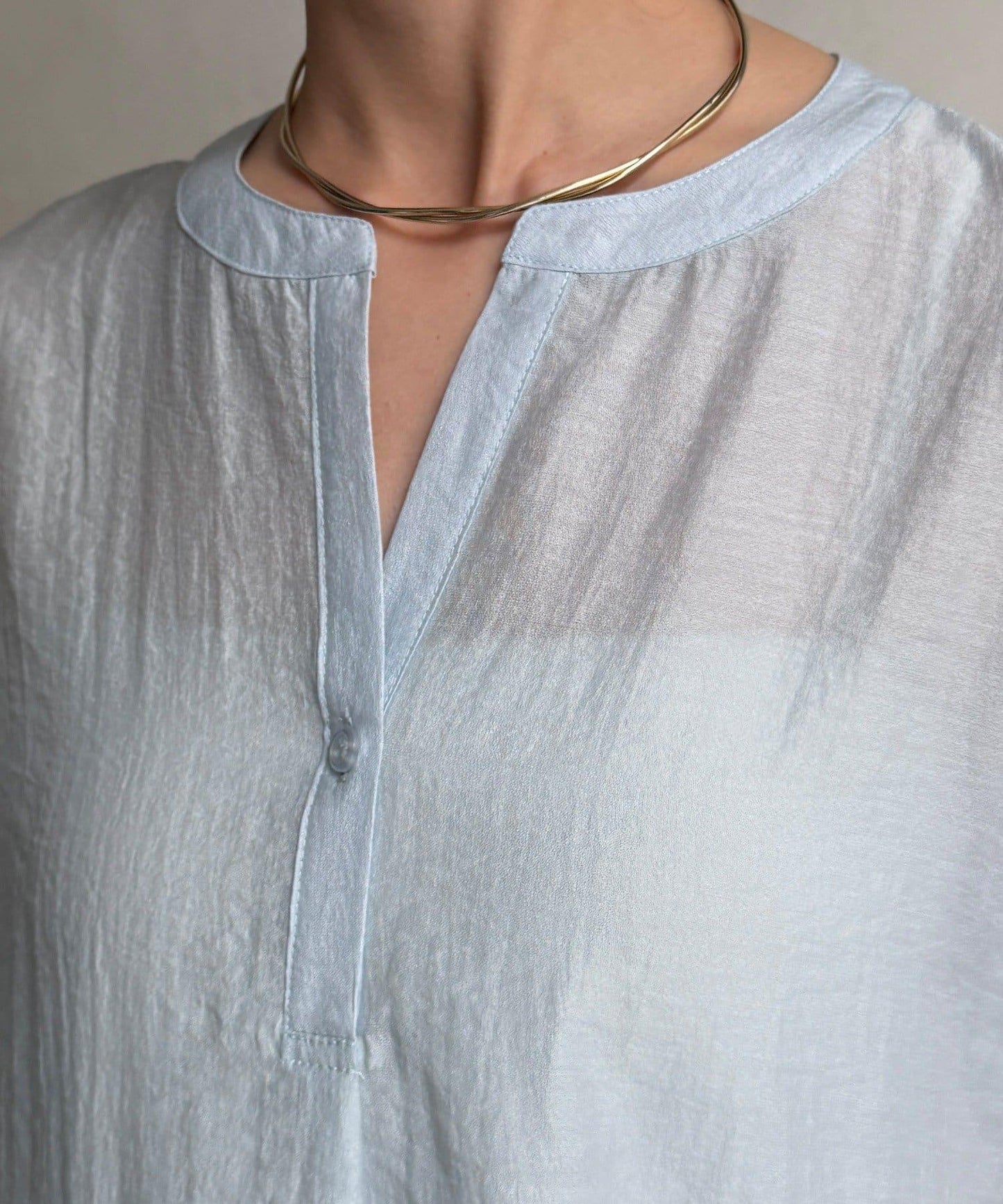 法式喇叭袖襯衫