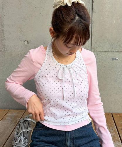 w closet 2WAY 掛脖吊帶開衫套裝
