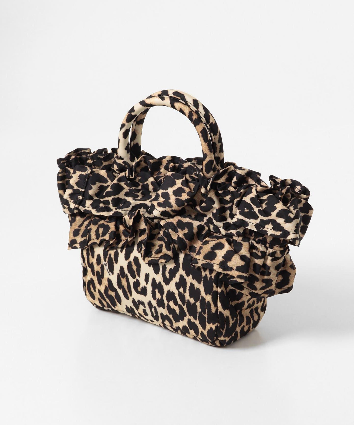 GANNI MINI SHOPPER 荷葉邊印花 手提包