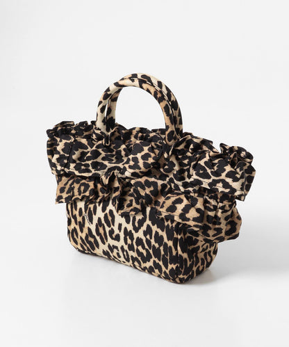 GANNI MINI SHOPPER 荷葉邊印花 手提包