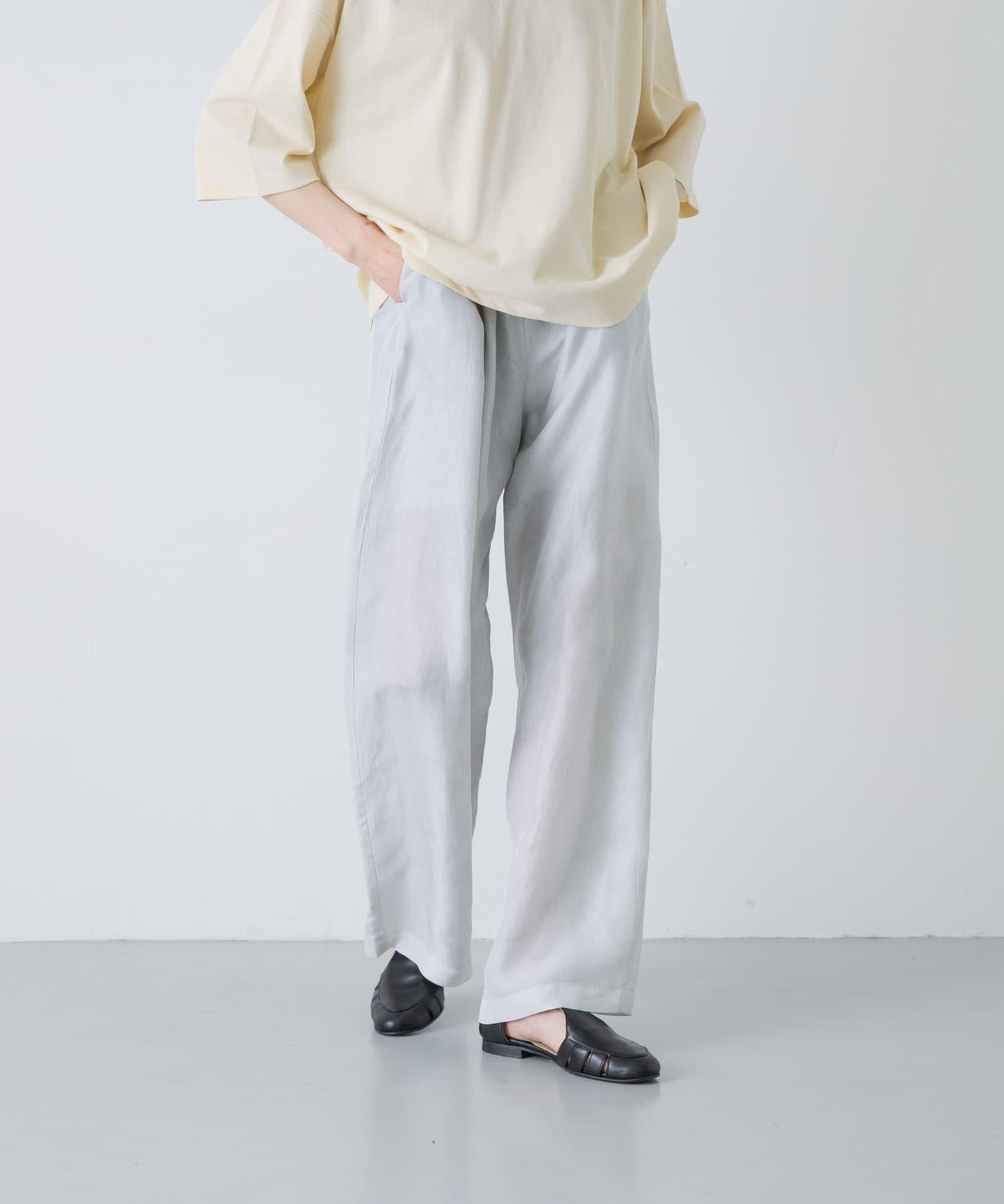 enrica SILK HABUTAE 面料 褲子