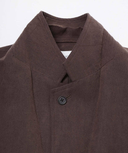 new basic SILK LINEN SINGLE SHIRTS JACKET 襯衫夾克