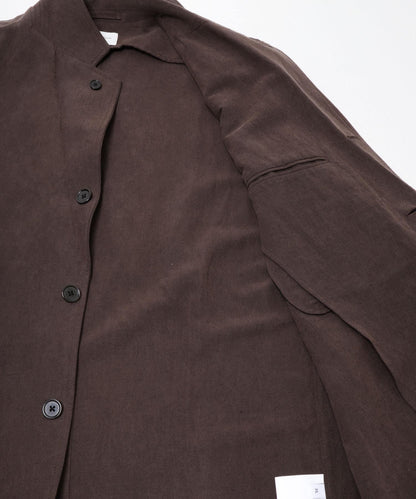 new basic SILK LINEN SINGLE SHIRTS JACKET 襯衫夾克