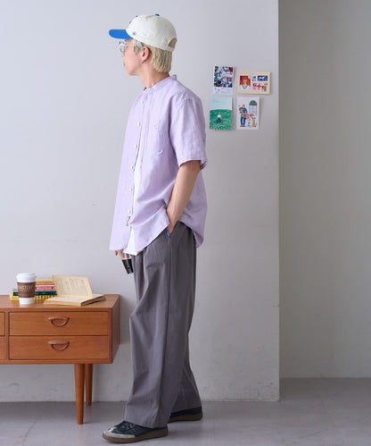 GEVACO 棉麻立領襯衫