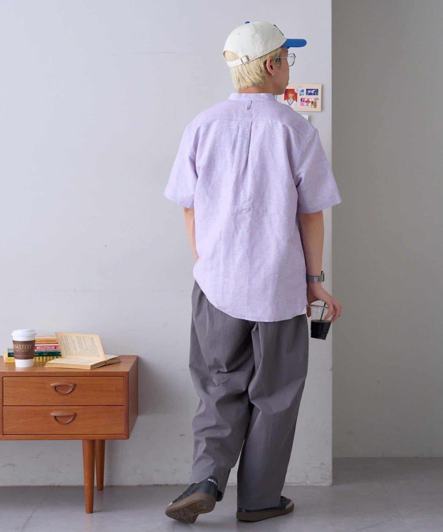 GEVACO 棉麻立領襯衫