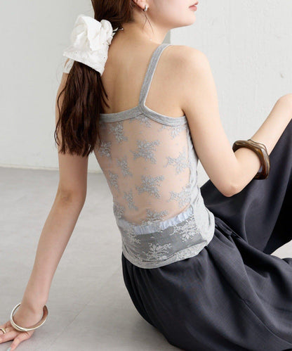 帶胸墊 美背蕾絲 吊帶背心