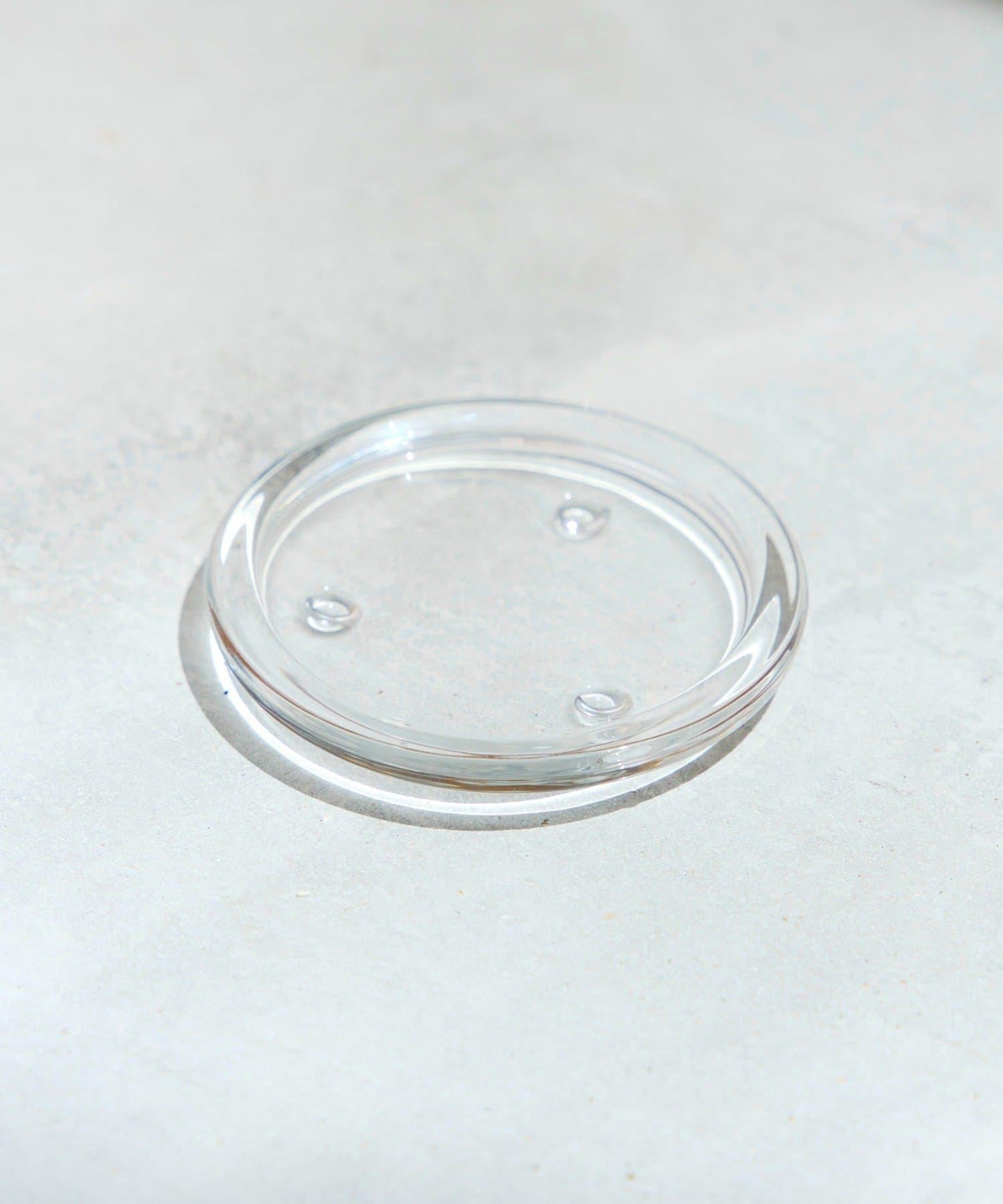 玻璃有邊小盤 10cm