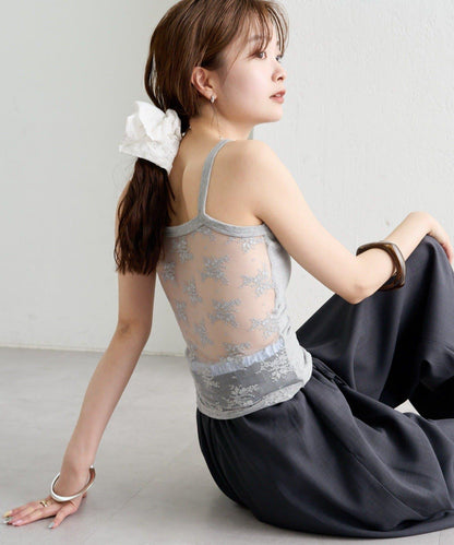 帶胸墊 美背蕾絲 吊帶背心