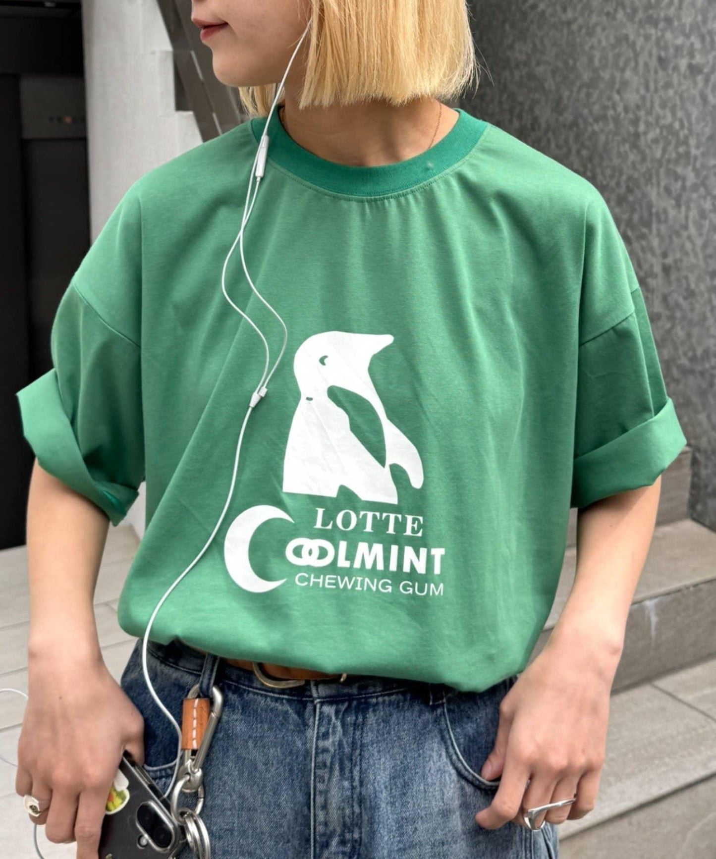 TYPY×LOTTE板ガム 持續冷感 クールミント 短袖T恤