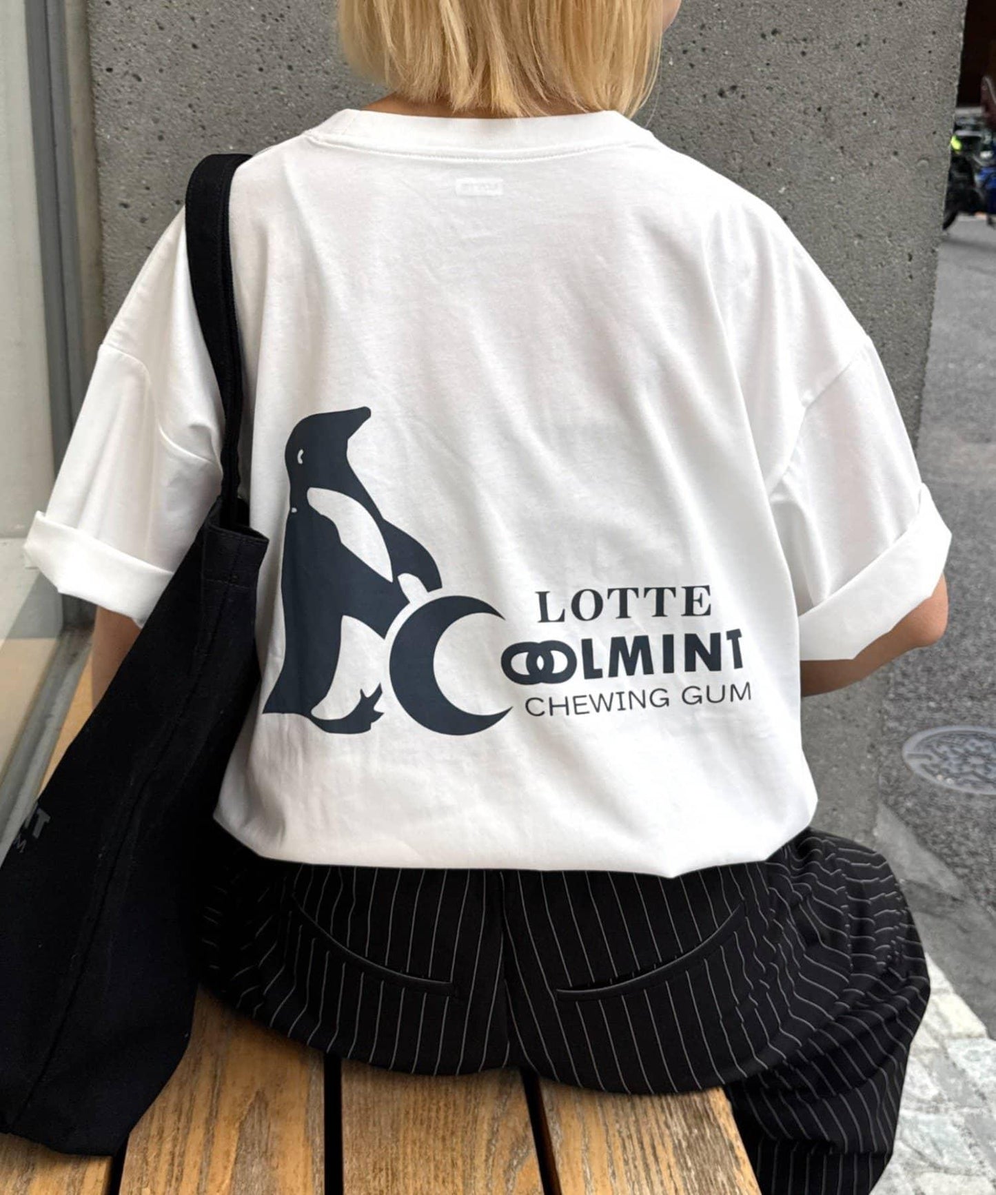 TYPY×LOTTE板ガム 持續冷感 後背logo 清涼薄荷口袋 TEE