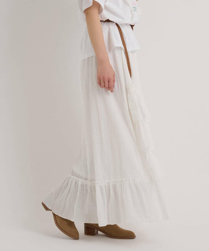 【w closet】不對稱分層半身裙