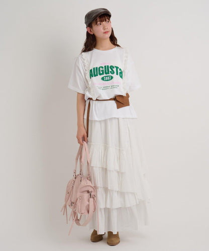 【w closet】不對稱分層半身裙